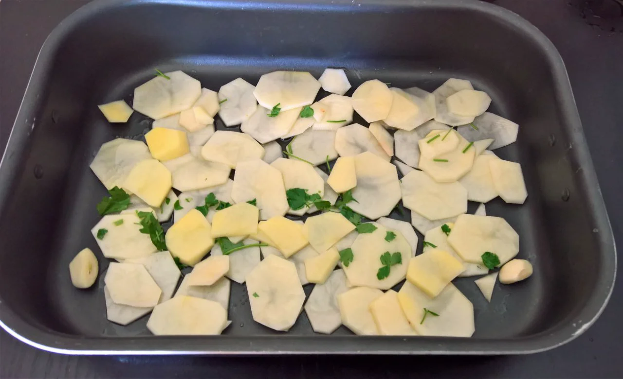gambeoni con patate gambeoni con patate